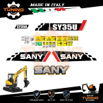 Kit Adesivi Mezzi da Lavoro Sany escavatore SY35U