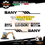 Kit Adesivi Mezzi da Lavoro Sany escavatore SY35U T4F