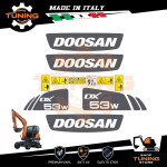 Kit Adesivi Mezzi da Lavoro Doosan escavatore DX53W