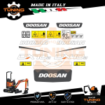 Kit Adesivi Mezzi da Lavoro Doosan escavatore DX10Z