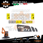 Work Vehicle Stickers Doosan excavator DX27Z