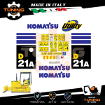 Kit Adesivi Mezzi da Lavoro Komatsu Dozer D21A-8