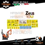Kit Adesivi Mezzi da Lavoro Hitachi escavatore ZX10U-2
