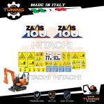 Kit Adesivi Mezzi da Lavoro Hitachi escavatore ZX10U-6