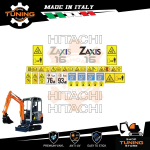 Kit Adesivi Mezzi da Lavoro Hitachi escavatore ZX16