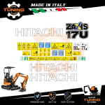 Work Vehicle Stickers Hitachi excavator ZX17U-5
