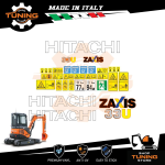 Work Vehicle Stickers Hitachi excavator ZX33U-3