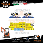Kit Adesivi Mezzi da Lavoro Hitachi escavatore ZX17U-6
