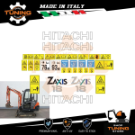 Kit Adesivi Mezzi da Lavoro Hitachi escavatore ZX18