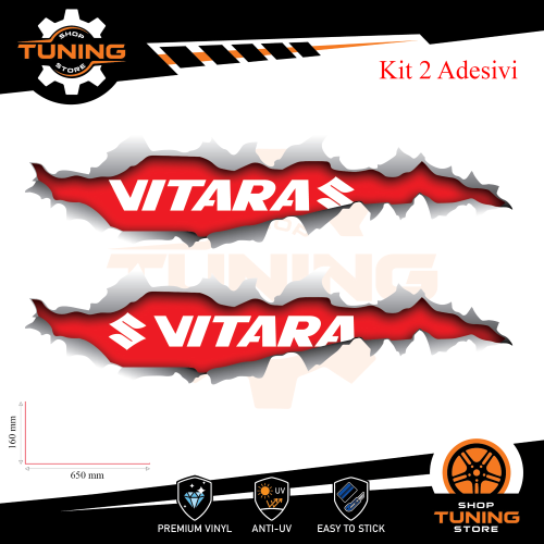 Prodotto: Suzuki_Vitara_65x16_B - Car Stickers Kit Decals Suzuki Vitara cm  65x16 Vers B - OraInkJet