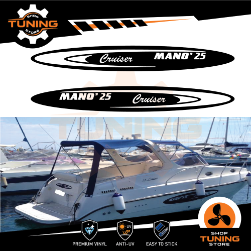 Boat Stickers Kit Mano 25 Cruiser
