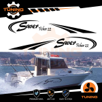 Boat Stickers Kit Saver Fischer 22